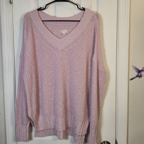Pilcro Sweaters - Pilcro Anthropologie Lilac Haze V-Neck Knit Sweater Small